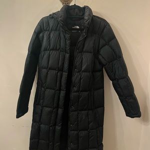 Knee-length North Face Winter Puffer Coat